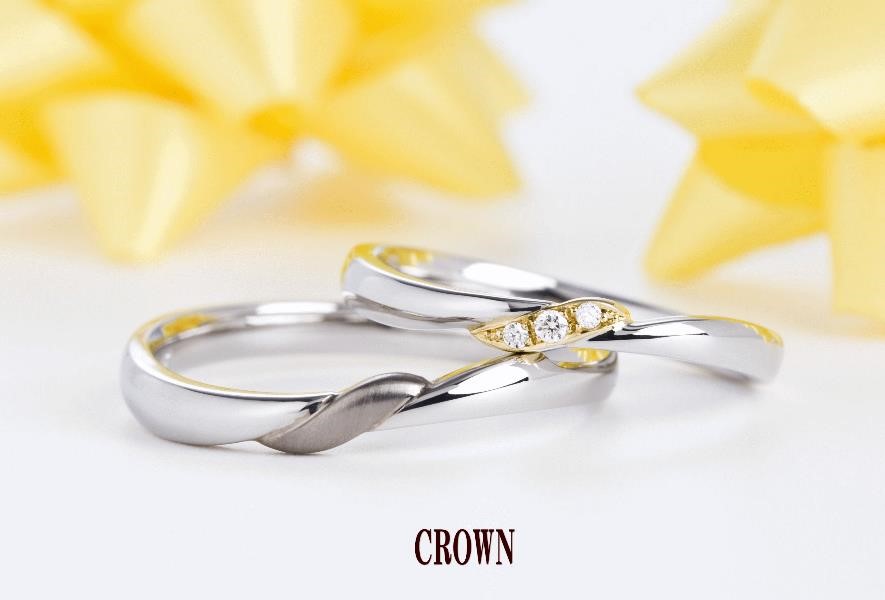 ＣＲＯＷＮは、クラウン宝飾のオリジナル結婚指輪です。